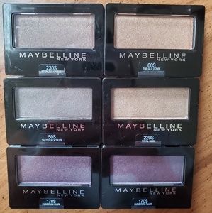6 maybelline eyeshadow singles new